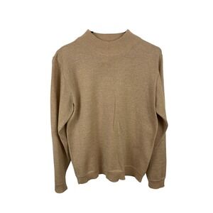 Pendleton Classic Gold Metallic Wool‎ Blend Holiday Party Sweater Gold Size S